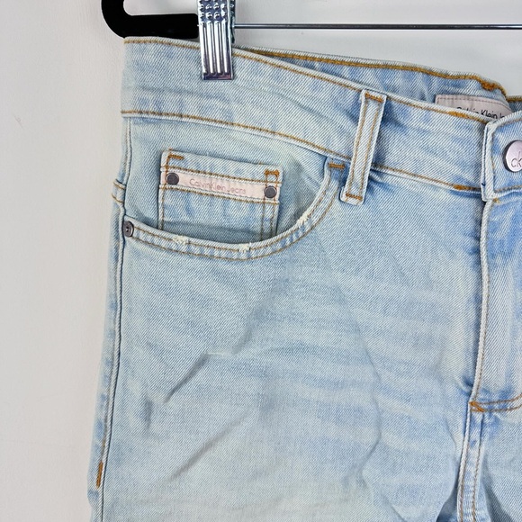 Calvin Klein Light Wash Denim Shorts - Picture 3 of 7